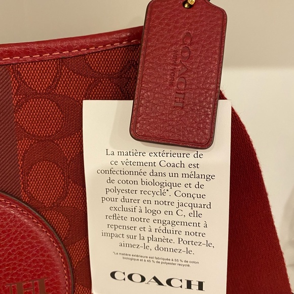 AUTHENTIC NEW SG JAC STRAP DMSY FIL COACH SLING BAG - Picture 3 of 5